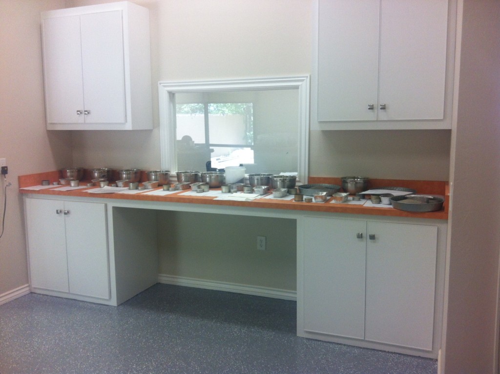 Part of the new soils laboratory