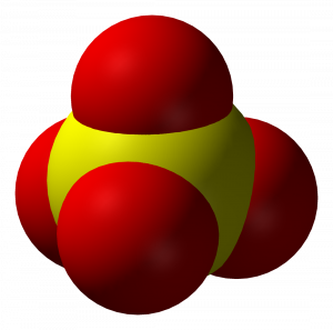 3-D Rendering of a Sulfate Ion