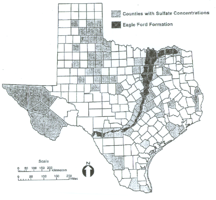 Texas Sulfate Counties